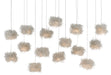 Currey and Company - 15 Light Pendant - Birds Nest Collection - Clear- Union Lighting Luminaires Decor
