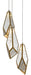 Currey and Company - Three Light Pendant - Glace Collection - Raj Mirror/Antique Brass- Union Lighting Luminaires Decor