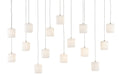 Currey and Company - 15 Light Pendant - Dove Collection - White- Union Lighting Luminaires Decor