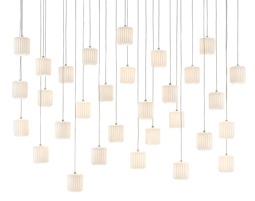 Currey and Company - 30 Light Pendant - Dove Collection - White- Union Lighting Luminaires Decor