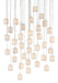 Currey and Company - 36 Light Pendant - Dove Collection - White- Union Lighting Luminaires Decor
