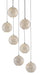 Currey and Company - Seven Light Pendant - Finhorn - Natural/Silver- Union Lighting Luminaires Decor