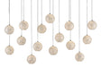 Currey and Company - 15 Light Pendant - Finhorn - Natural/Silver- Union Lighting Luminaires Decor
