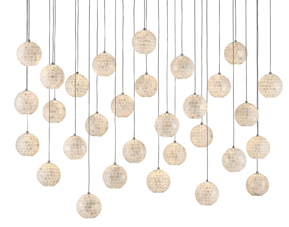 Currey and Company - 30 Light Pendant - Finhorn - Natural/Silver- Union Lighting Luminaires Decor