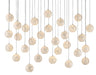 Currey and Company - 30 Light Pendant - Finhorn - Natural/Silver- Union Lighting Luminaires Decor