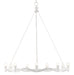 Currey and Company - Nine Light Chandelier - Serpentina Collection - Gesso White- Union Lighting Luminaires Decor