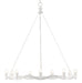 Currey and Company - Nine Light Chandelier - Serpentina Collection - Gesso White- Union Lighting Luminaires Decor
