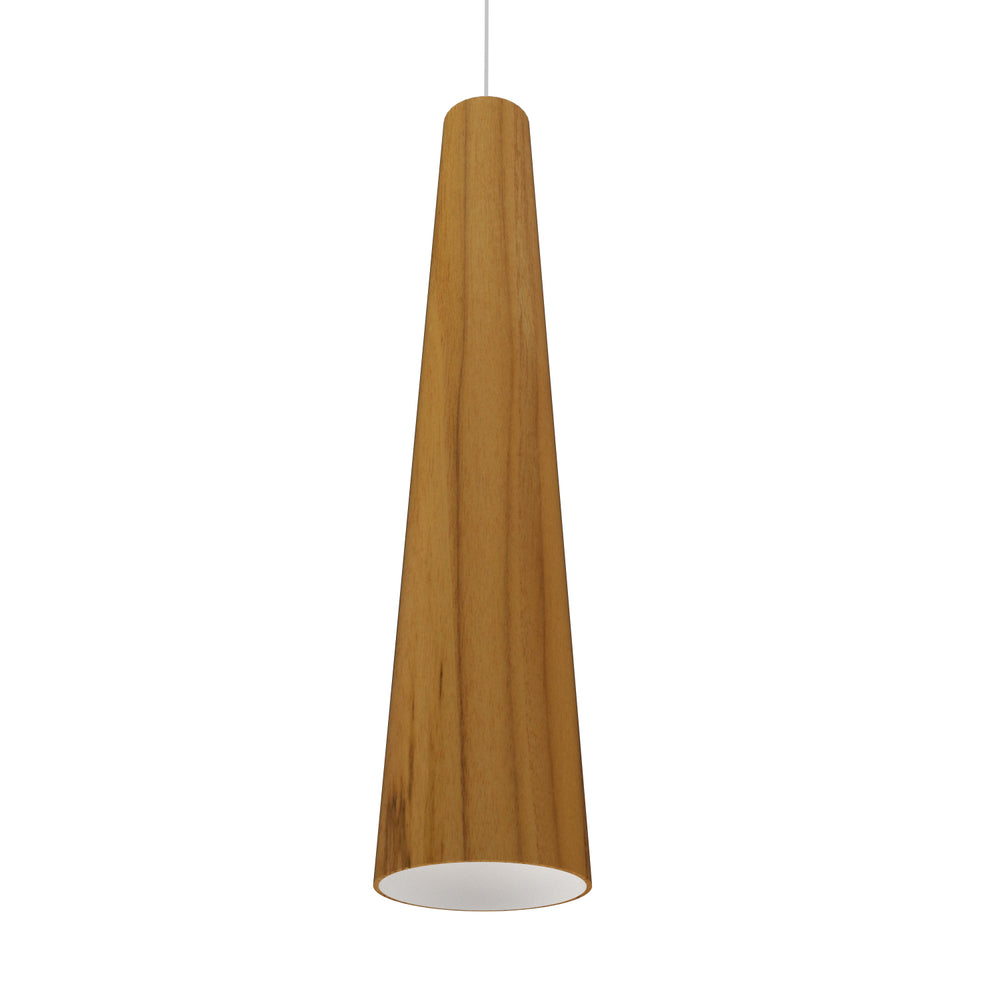 Accord Lighting - One Light Pendant - Conical - Teak- Union Lighting Luminaires Decor