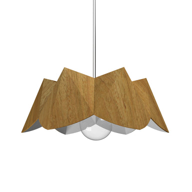 Accord Lighting - One Light Pendant - Physalis - Louro Freijo- Union Lighting Luminaires Decor