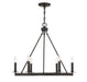 Meridian - Six Light Chandelier - Oil Rubbed Bronze- Union Lighting Luminaires Decor