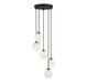 Meridian - Five Light Chandelier - Matte Black- Union Lighting Luminaires Decor