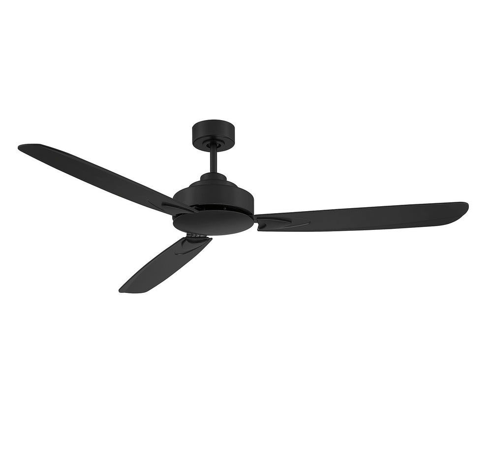 Meridian - 58"Ceiling Fan - Matte Black- Union Lighting Luminaires Decor