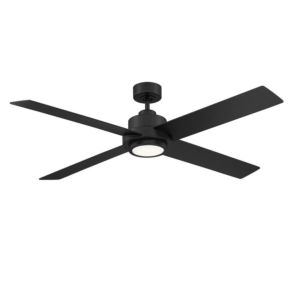 Meridian - 56"Ceiling Fan - Matte Black- Union Lighting Luminaires Decor