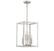 Meridian - Four Light Pendant - Brushed Nickel- Union Lighting Luminaires Decor