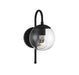Meridian - One Light Outdoor Wall Sconce - Moutd - Matte Black- Union Lighting Luminaires Decor