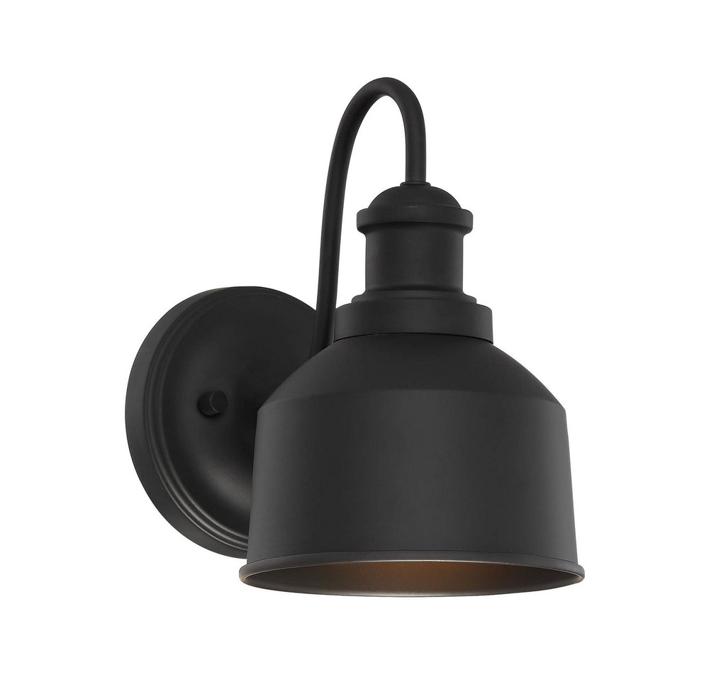 Meridian - One Light Outdoor Wall Sconce - Moutd - Matte Black- Union Lighting Luminaires Decor