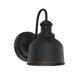 Meridian - One Light Outdoor Wall Sconce - Moutd - Matte Black- Union Lighting Luminaires Decor