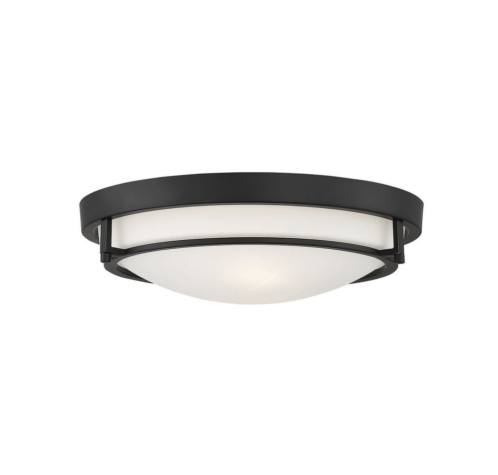 Meridian - Two Light Semi-Flush Mount - Mflus - Matte Black- Union Lighting Luminaires Decor