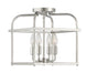 Meridian - Four Light Semi-Flush Mount - Polished Nickel- Union Lighting Luminaires Decor