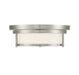 Meridian - Two Light Flush Mount - Brushed Nickel- Union Lighting Luminaires Decor