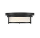 Meridian - Two Light Flush Mount - Matte Black- Union Lighting Luminaires Decor