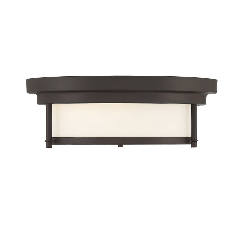 Meridian - Two Light Flush Mount - Oil Rubbed Bronze- Union Lighting Luminaires Decor