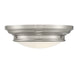 Meridian - Two Light Flush Mount - Brushed Nickel- Union Lighting Luminaires Decor