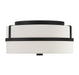 Meridian - Two Light Flush Mount - Matte Black- Union Lighting Luminaires Decor