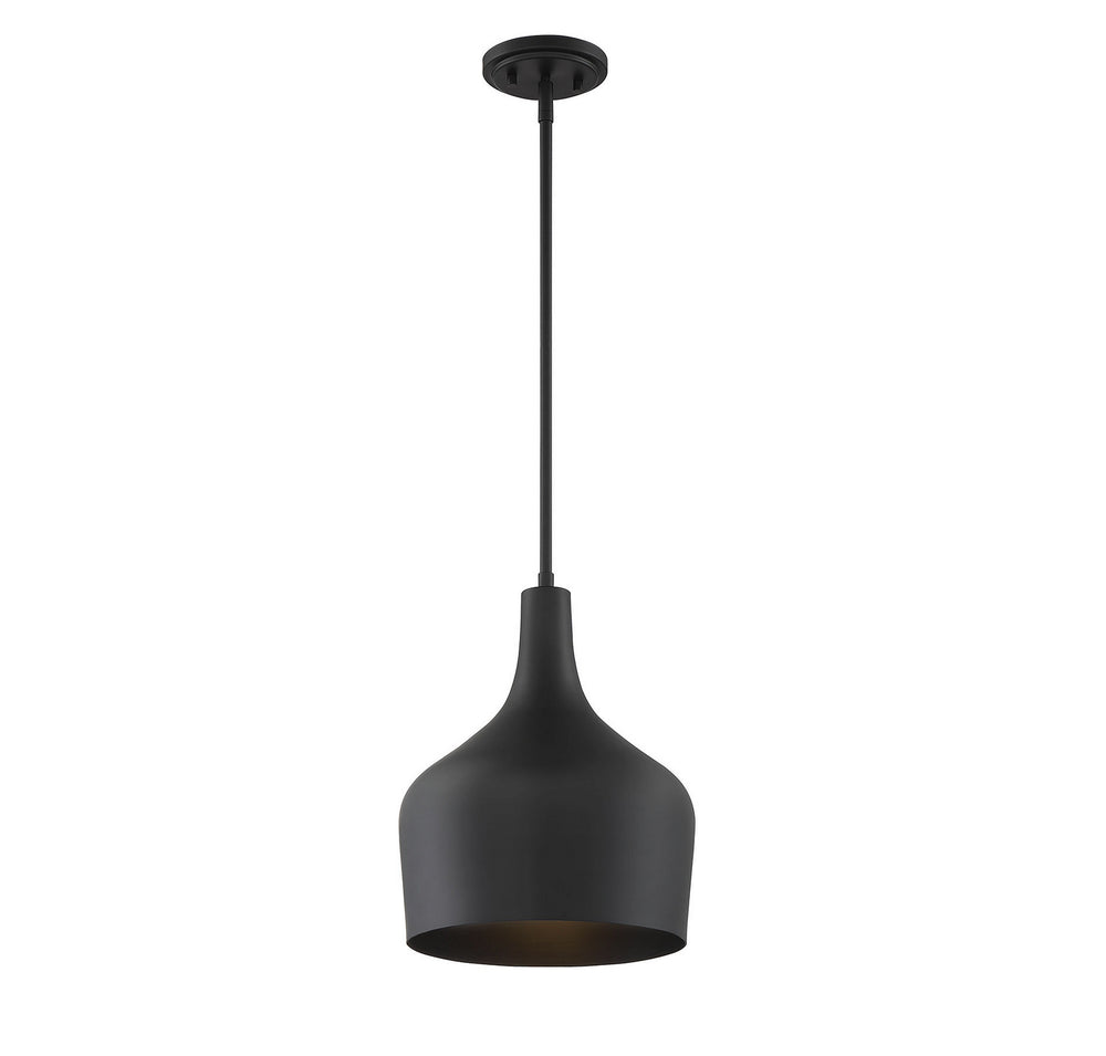 Meridian - One Light Pendant - Mpend - Matte Black- Union Lighting Luminaires Decor