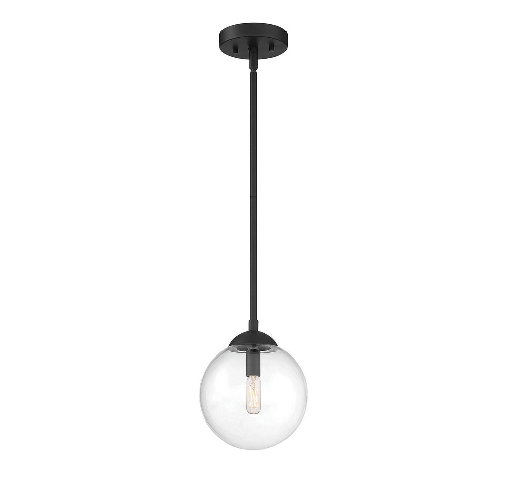 Meridian - One Light Pendant - Mpend - Matte Black- Union Lighting Luminaires Decor