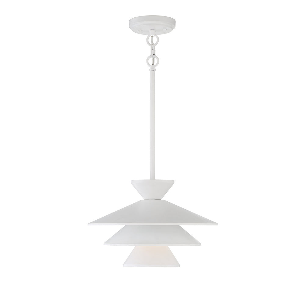 Meridian - One Light Pendant - White- Union Lighting Luminaires Decor