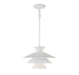 Meridian - One Light Pendant - White- Union Lighting Luminaires Decor