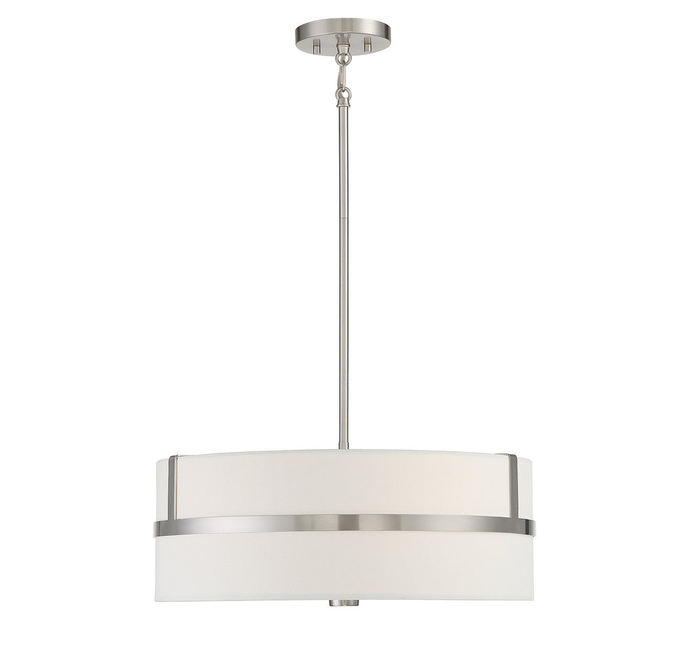 Meridian - Four Light Pendant - Brushed Nickel- Union Lighting Luminaires Decor