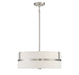 Meridian - Four Light Pendant - Brushed Nickel- Union Lighting Luminaires Decor