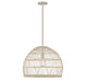 Meridian - One Light Pendant - Natural Rattan with a Matching Socket- Union Lighting Luminaires Decor