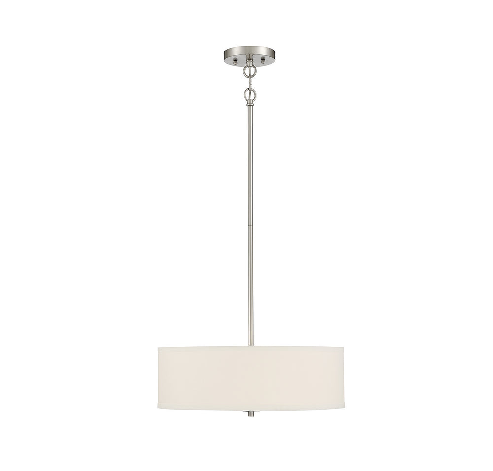 Meridian - Three Light Pendant - Brushed Nickel- Union Lighting Luminaires Decor