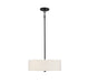 Meridian - Three Light Pendant - Matte Black- Union Lighting Luminaires Decor