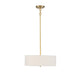Meridian - Three Light Pendant - Warm Brass- Union Lighting Luminaires Decor