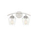 Meridian - Two Light Bathroom Vanity Light - Mbath - Brushed Nickel- Union Lighting Luminaires Decor