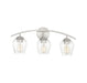 Meridian - Three Light Bathroom Vanity Light - Mbath - Brushed Nickel- Union Lighting Luminaires Decor