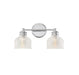 Meridian - Two Light Bathroom Vanity Light - Mbath - Chrome- Union Lighting Luminaires Decor