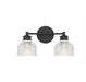 Meridian - Two Light Bathroom Vanity Light - Mbath - Matte Black- Union Lighting Luminaires Decor