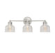 Meridian - Three Light Bathroom Vanity Light - Mbath - Brushed Nickel- Union Lighting Luminaires Decor