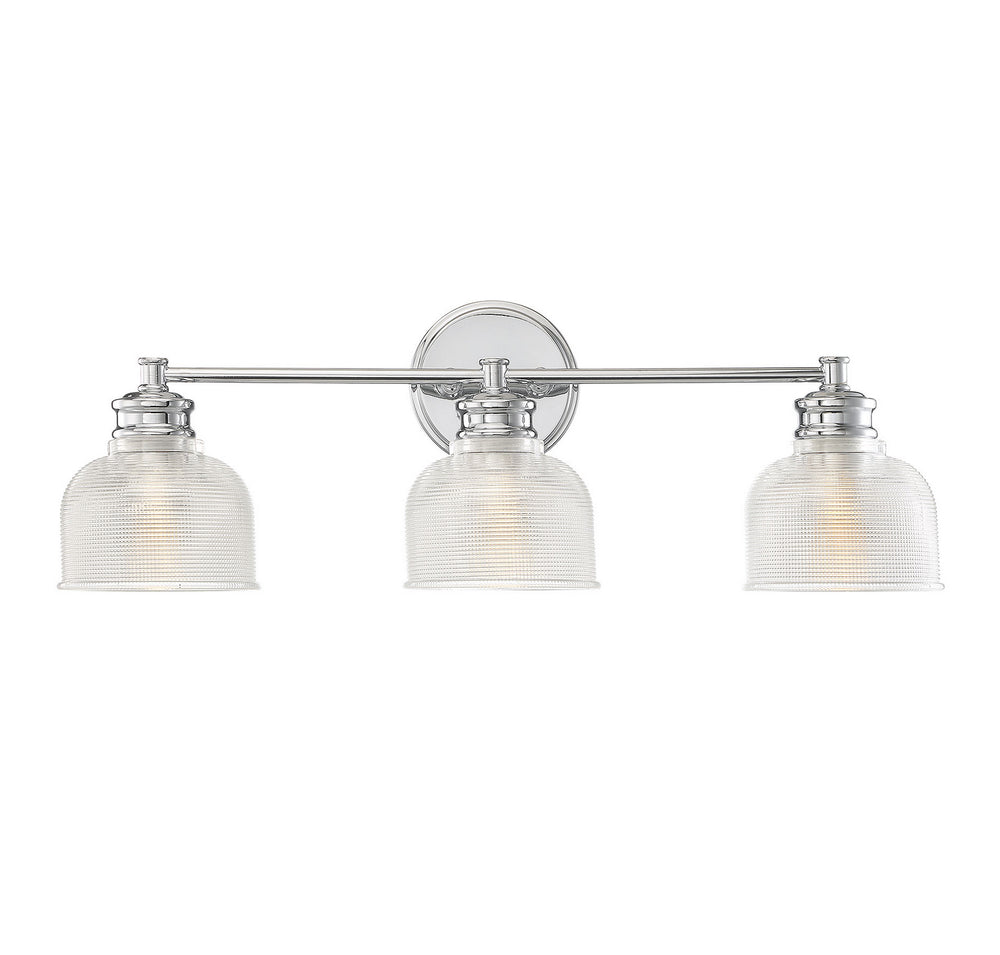 Meridian - Three Light Bathroom Vanity Light - Mbath - Chrome- Union Lighting Luminaires Decor
