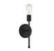 Meridian - One Light Wall Sconce - Matte Black- Union Lighting Luminaires Decor