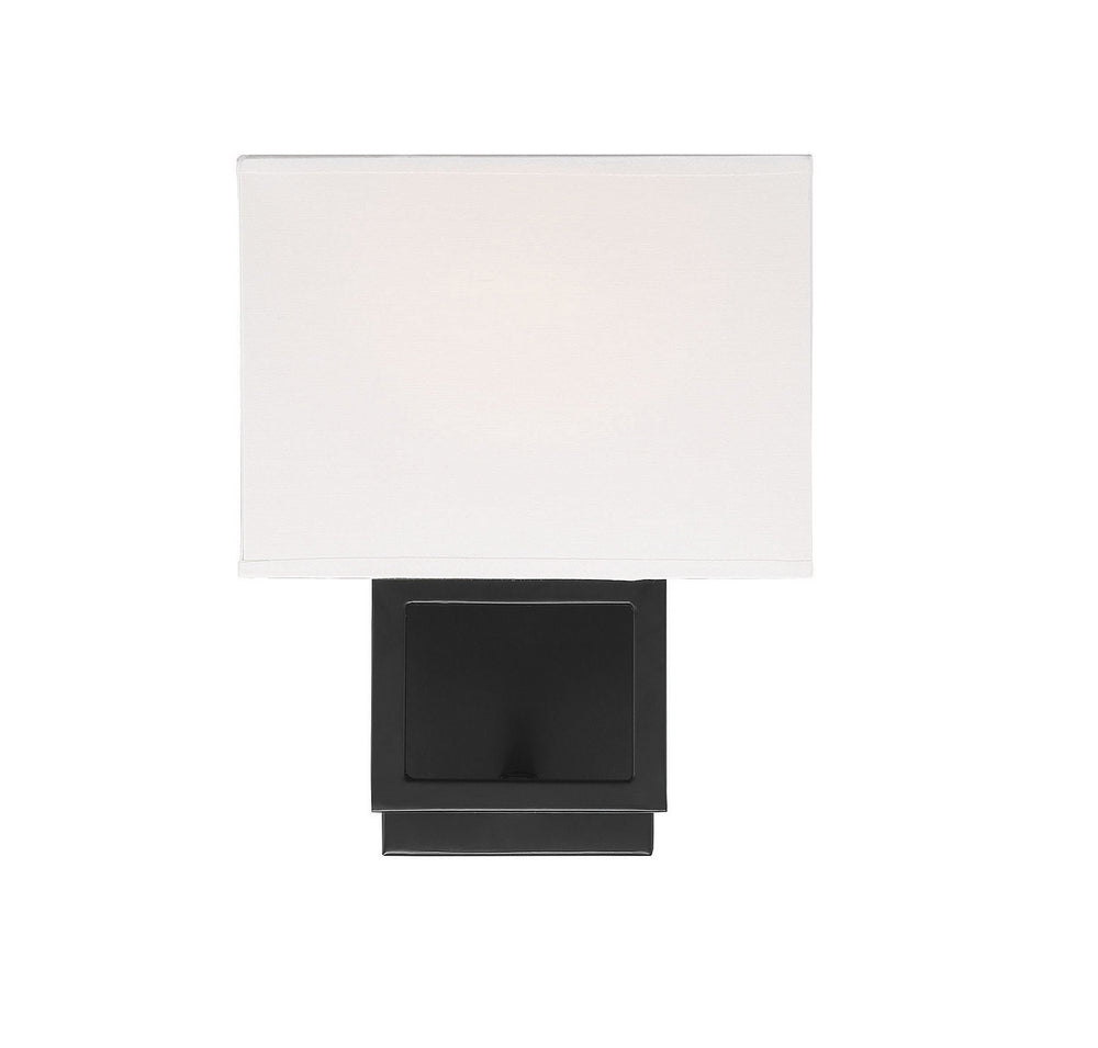 Meridian - One Light Wall Sconce - Mscon - Matte Black- Union Lighting Luminaires Decor