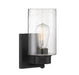 Meridian - One Light Wall Sconce - Mscon - Matte Black- Union Lighting Luminaires Decor