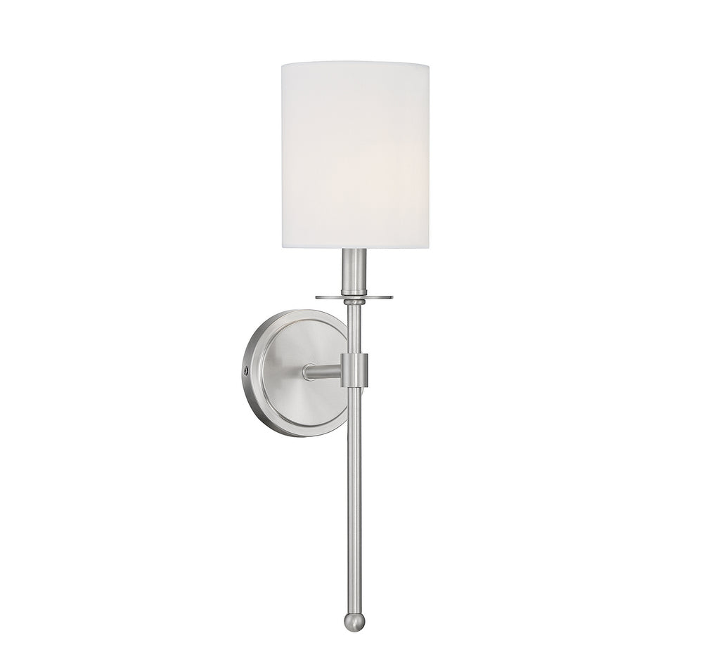 Meridian - One Light Wall Sconce - Brushed Nickel- Union Lighting Luminaires Decor