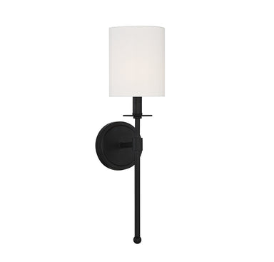 Meridian - One Light Wall Sconce - Matte Black- Union Lighting Luminaires Decor
