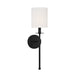 Meridian - One Light Wall Sconce - Matte Black- Union Lighting Luminaires Decor